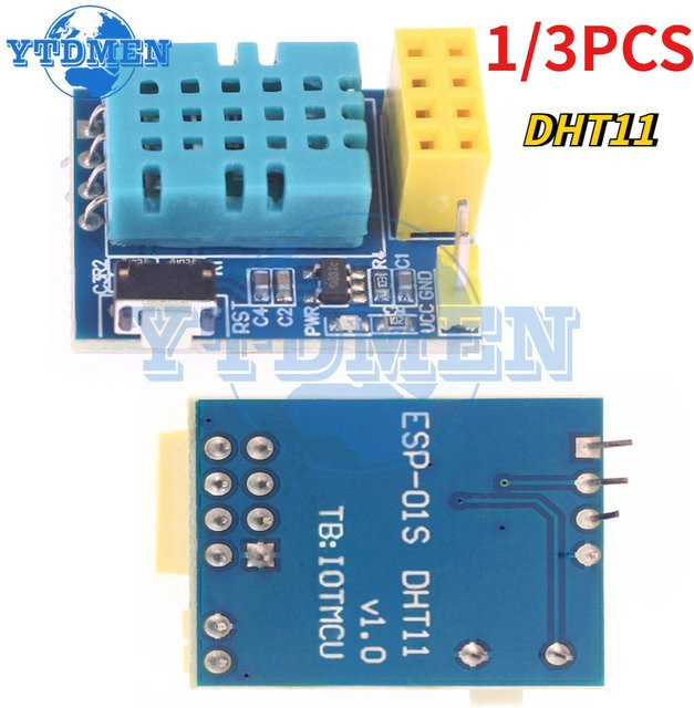 YTDMEN DHT11 ESP8266 Temperatur- und Feuchtigkeitssensor Wifi-Modul für ESP-01 und ESP-01S - Bild 1