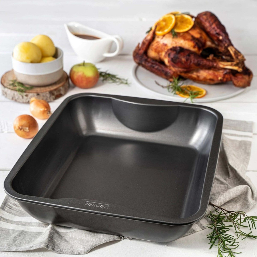 Zenker Bräter XXL Special Ceramic in Schwarz, rechteckig mit Griffen und Antihaftbeschichtung - Bild 3
