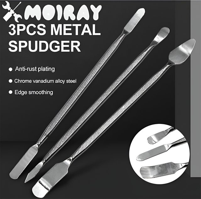 YIAEEY Metall Spudger aus Edelstahl in Silber als Schaber und Brecheisen für die Reparatur von iPhone, Computer, Laptop und Tablet PC - Bild 1