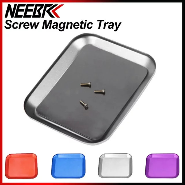 Neebrc RC Auto Reparatur Werkzeug, Magnetische Schraube Tablett Platte, Metall, Grau - Bild 1