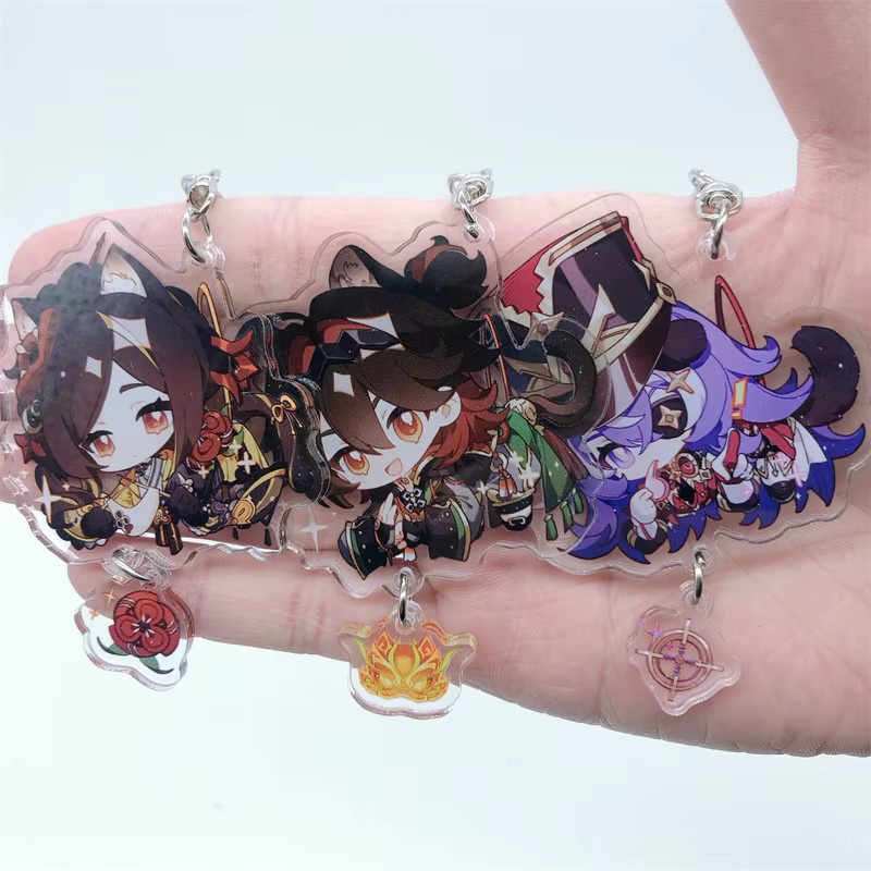 8-teiliges Set Anime-Spiel Chiori Schlüsselanhänger, Unisex - Bild 3