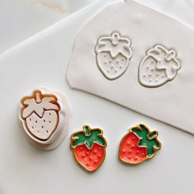 Polymer-Ton-Schneider Kürbis-Design für DIY-Schmuck und Ohrringe, mehrfarbig - Bild 1
