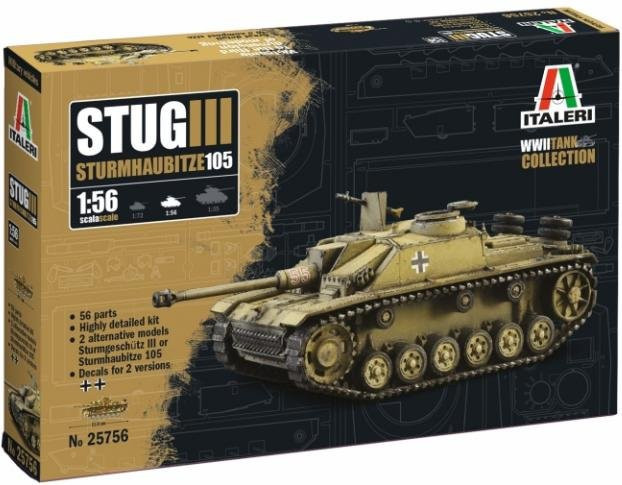 Italeri Sd.Kfz. 142/1 StuG III, Fahrzeug, 1:56 - Bild 1
