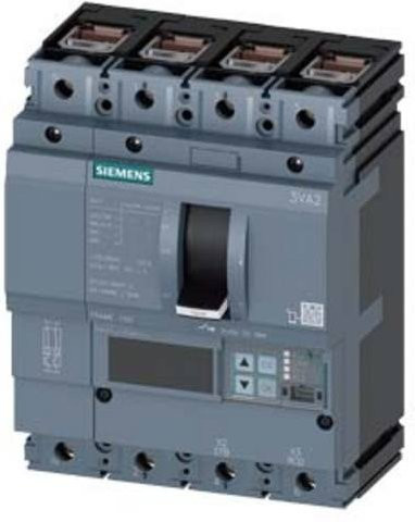 Siemens 3VA2110-6KQ46-0AA0 Leistungsschalter in Grau mit einem Einstellbereich von 40 - 100A und einer maximalen Schaltspannung von 690 V/AC - Bild 1