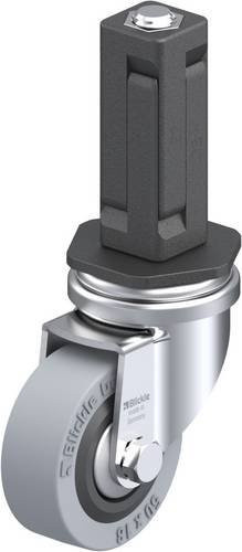 Blickle Lenkrolle LRA-VPA 50G-FA-EV03 mit Expander, Rad-Durchmesser: 50 mm, Tragfähigkeit: 40 kg, Schwarz-Grau - Bild 1