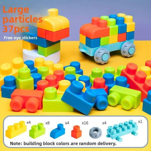Gummibausteine Puzzle DIY Montagebausteine - Bild 1