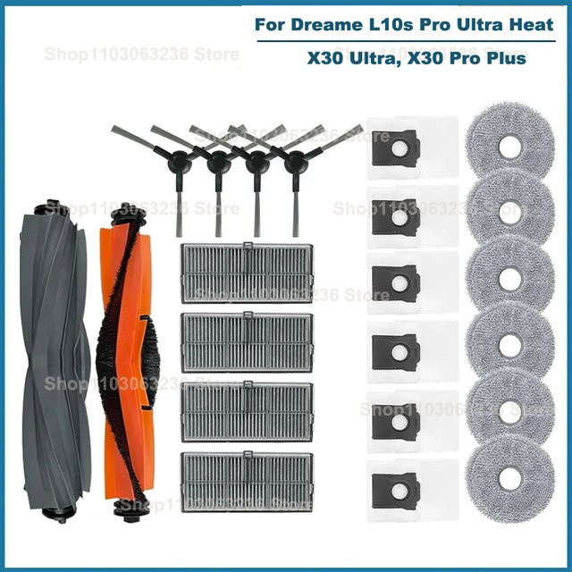 Dreame Zubehör-Set für L10s Pro Ultra Heat, X30 Ultra und X30 Pro Plus in Multicolour mit Bürsten, Filtern, Mopps und Staubbeuteln - Bild 1