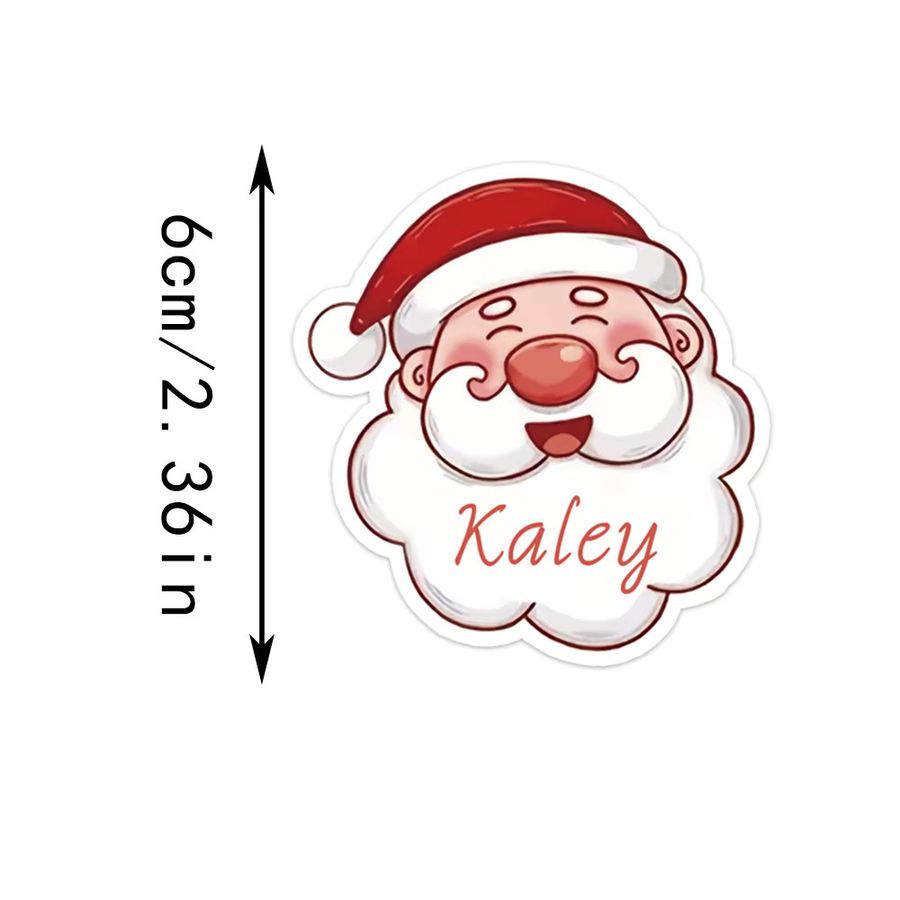 WEIGAO Weihnachtliche Aufkleber mit individuellem Text und Saint-Motiven für deine Partygeschenke und Dekoration, 44 oder 88 Stück - Bild 5