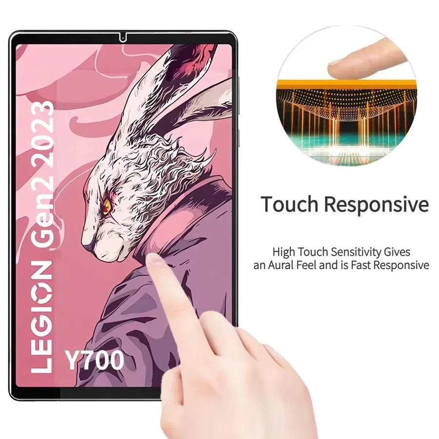 3er-Pack Displayschutzfolie aus gehärtetem Glas für Lenovo Legion Y700 8,8 Zoll Gen 5/4/3/2, transparent und HD-klar - Bild 5