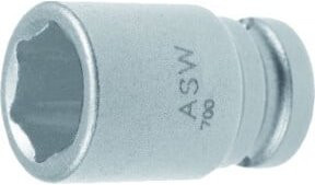 ASW Kraftschraubereinsatz SW13mm 1/4 Zoll 4KT DIN3121/3129 aus Stahl in Silber und Grau - Bild 1