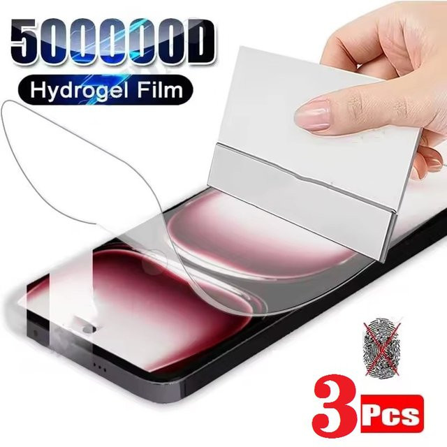 3er-Pack Hydrogel Displayschutzfolien für OPPO Reno 12 Pro, F, A80, A40, A40M, A60, A78, A79, A98, A96, A3X, A3 in Transparent - Bild 1