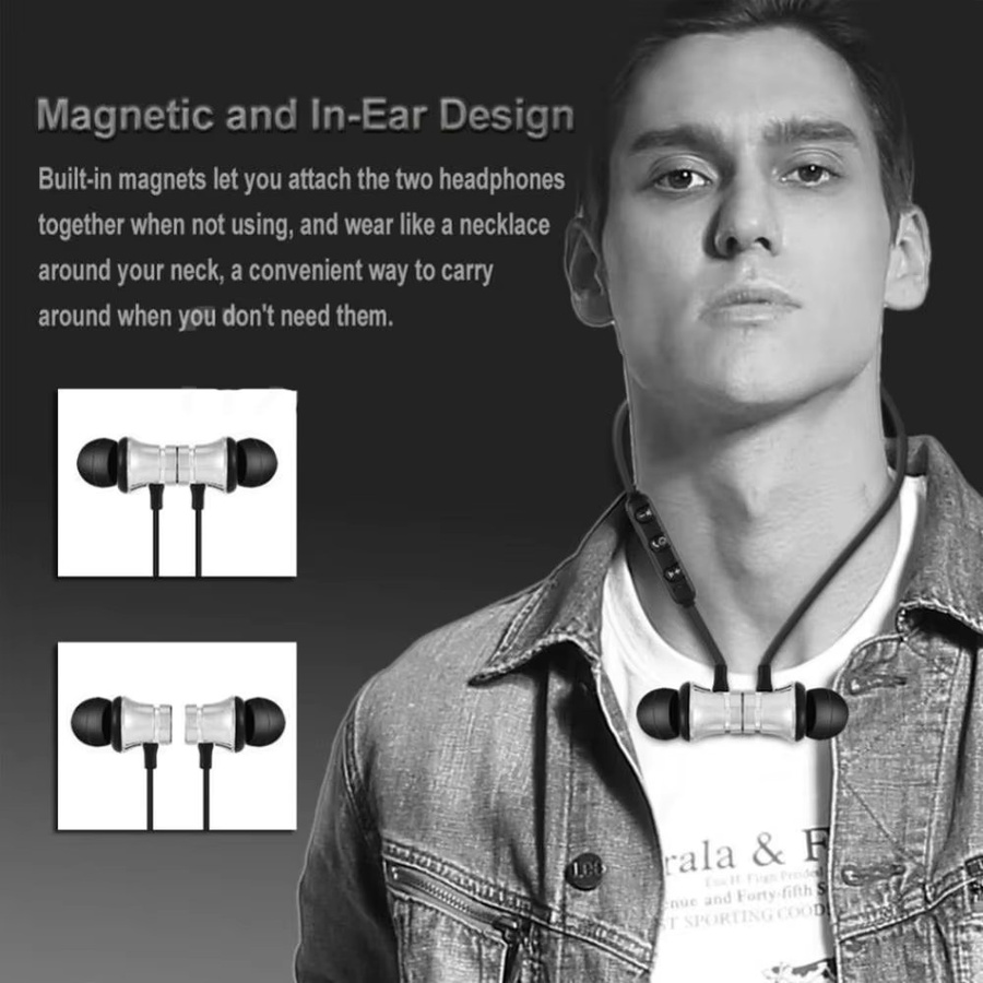 VORTNGLE Bluetooth 4.2 Stereo In-Ear Kopfhörer Musik-Headset in Schwarz oder Silber - Bild 3