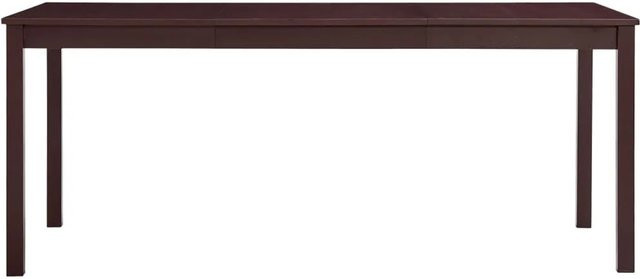 vidaXL Esstisch aus Kiefernholz in Dunkelbraun, B/T/H: 180 x 90 x 73 cm - Bild 1