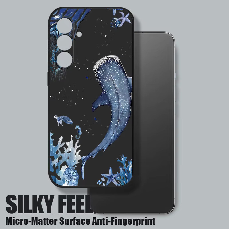 Handyhülle mit Ozean-Hai-Wal-Design für Samsung Galaxy S26 S25 S24 S23 S22 Ultra FE A57 A37 A56 A17 A16 A36 A55 A54 A15 5G in Blau und Lila - Bild 2