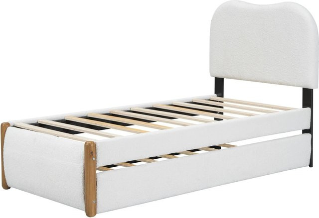 okwish Polsterbett mit Ausziehbett für das Kinderzimmer in Weiß, B/T/H: 90 x 200 cm - Bild 1