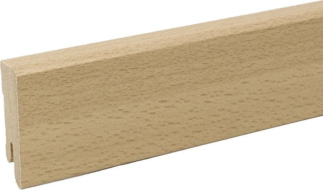 Döllken Profiles Sockelleiste Praktikus aus MDF in Buche Optik, Farbe: Braun, H x B x T: 1,4 x 5,0 x 240 cm - Bild 1