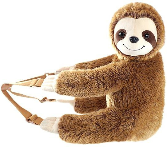 Binchi Fitness Faultier Plüschtier Rucksack, Braun, ab 14 Jahren - Bild 1