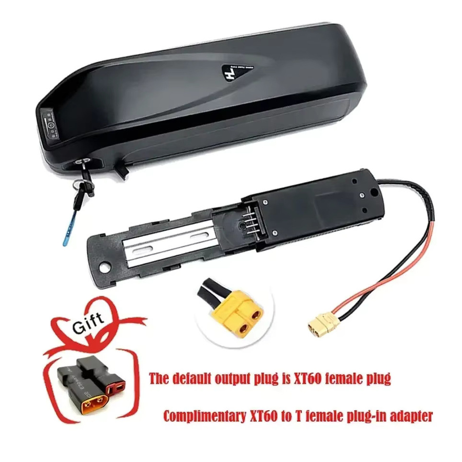 Aleaivy Hailong E-Bike Batterie in Schwarz für Bafang BBS02 BBS03 BBSHD Motoren inklusive BMS Ladegerät (36V/48V, 20Ah/30Ah/40Ah) - Bild 2