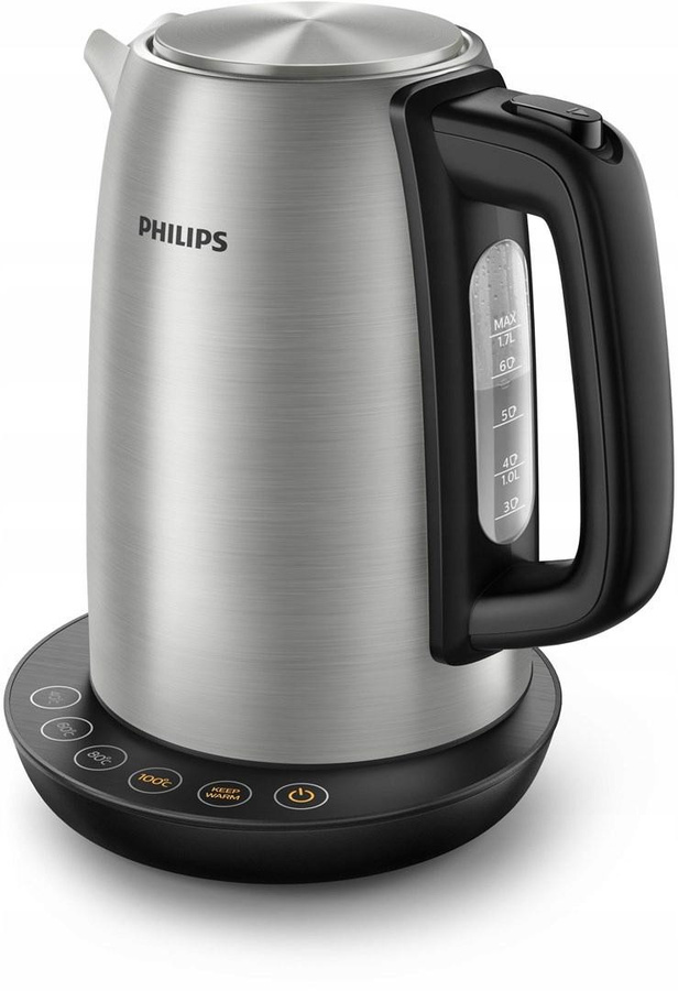 Philips Avance Collection Wasserkocher HD9359/90 aus Edelstahl in Schwarz und Silber - Bild 2