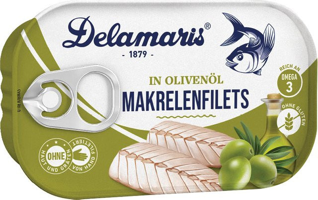 Delamaris Makrelenfilets in Olivenöl 81,25 g - Bild 1