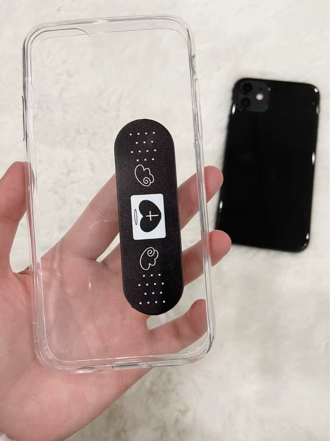 Y2K Band-Aid Handyhalterung mit Engelsflügeln in Weiß für iPhone und Samsung - Bild 3