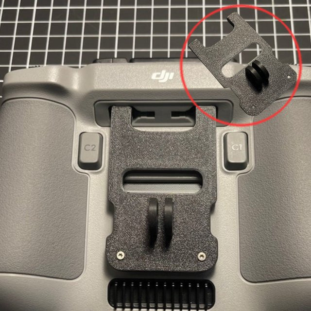 DJI RC 2 Fernbedienung Halterung Platte Schwarz 3D-gedruckter Adapter für DJI Mini 4 Pro, Air 3 Drohnen Zubehör - Bild 1