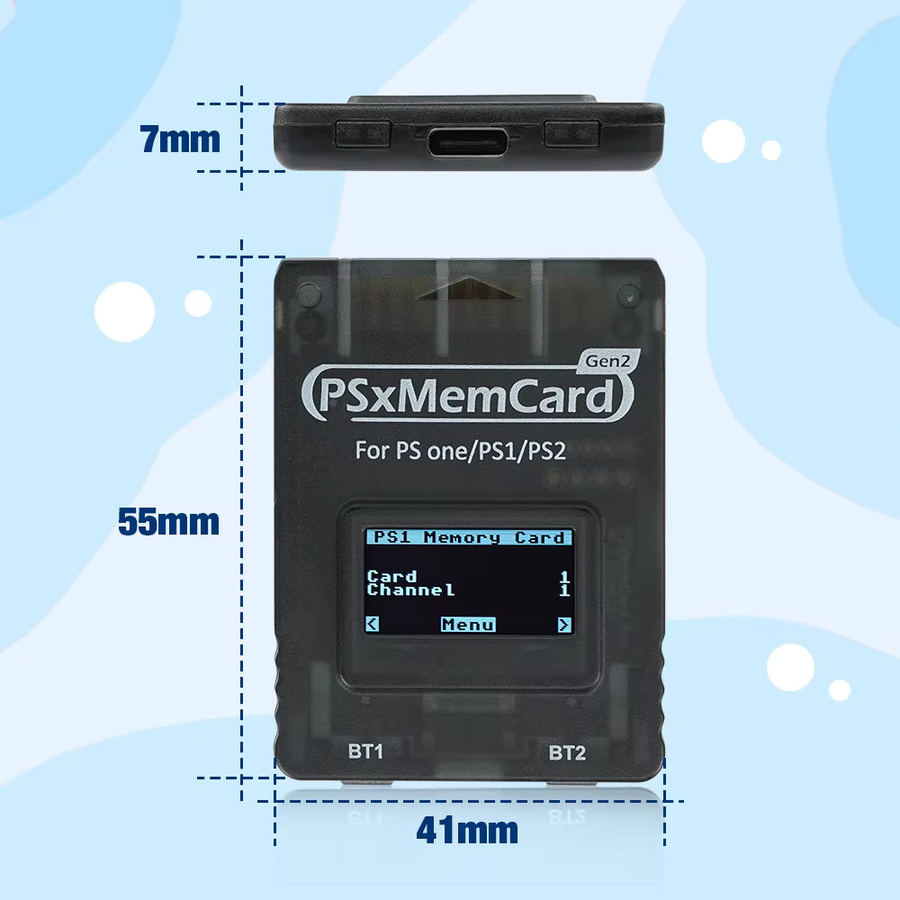 BitFunx PSxMemCard Gen2 SD2PSX SD-Kartenleser Adapter für PS1, PS2 und PS One in Weiß - Bild 3