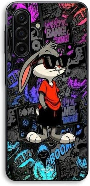 Samsung Galaxy A17 Handyhülle Bugs Bunny Thug Life Maniacase in Schwarz und Multicolour - Bild 1