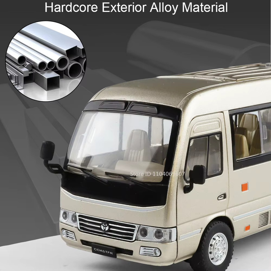 RMZ city Bus, Modellauto, 1:24, Metall, mit Licht und Sound - Bild 4
