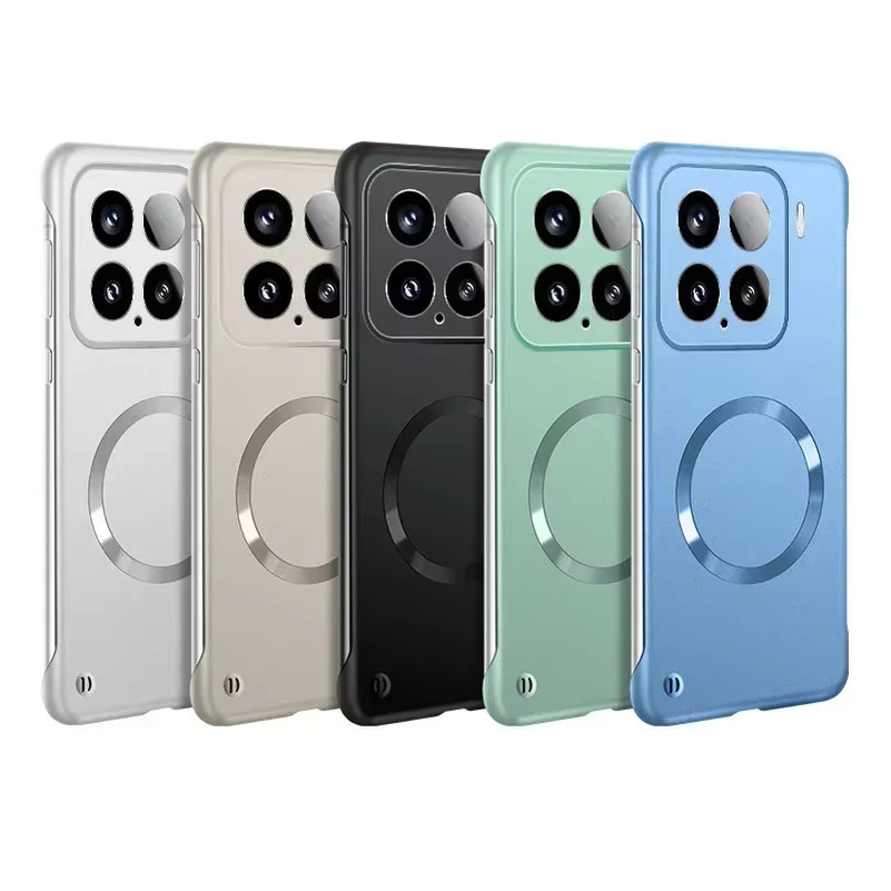 Xiaomi Magnethülle für POCO X7 F6 F7 Pro und Xiaomi 15 14 13 Ultra, ultradünne rahmenlose Metall-Schutzhülle mit MagSafe-Kompatibilität, stoßfest und matt, Farbe: Blau - Bild 5