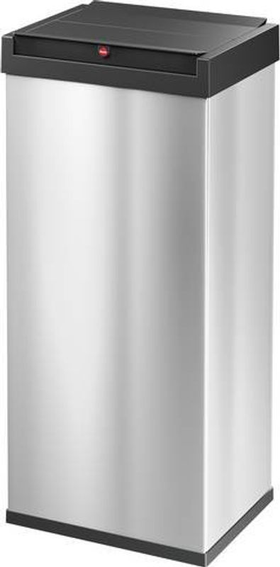Hailo Big-Box Swing XL Mülleimer mit Schwingdeckel, Edelstahl und Kunststoff, Silber, B/T/H: 33,9 x 26,0 x 76,3 cm - Bild 4