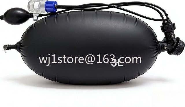 HAOYUNMA Gasmaske Metall-Luftschlauchverbinder aus Messing in Schwarz - Bild 1