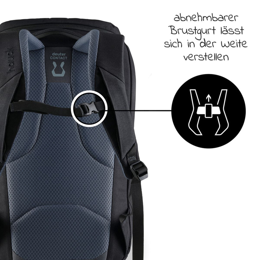 Hauck Wickelrucksack Deuter Pack N Walk in Schwarz - Bild 6