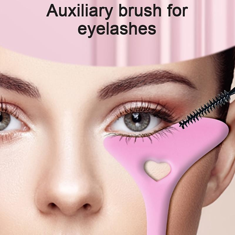 Eyeliner-Schablone aus Silikon, 2 Stück, rosa - Bild 2