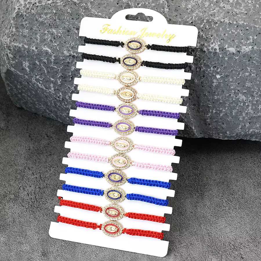 Noter Armband, Jungfrau Maria, geflochten, verstellbar, Unisex - Bild 3