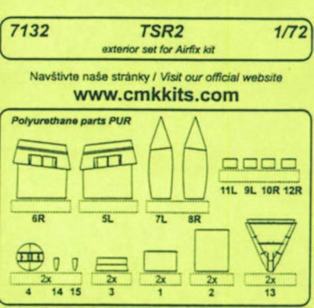 Airfix TSR 2 - Exterior set, Zubehör - Bild 1