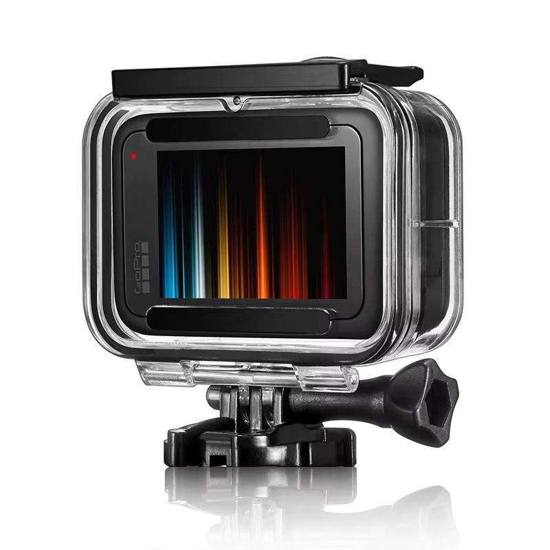 Wasserdichtes Gehäuse für GoPro Hero 12, 11, 10 und 9 in Schwarz als Tauchschutzhülle für Unterwasseraufnahmen - Bild 5