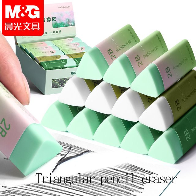 M&G Dreieckiger Bleistift-Radiergummi für Künstler und Studenten zur präzisen Skizzenkorrektur - Bild 1