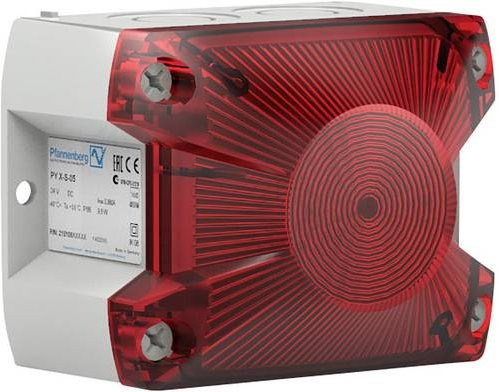 Pfannenberg Blitzleuchte PY X-S-05230ACRD7035, Wandmontage, Rot, Kunststoff - Bild 1