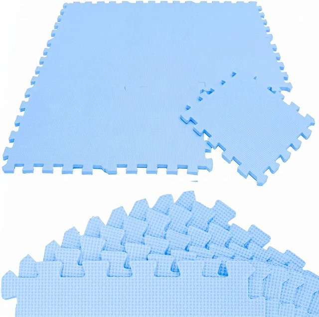 LittleTom Baby & Kinder Puzzlematte, 9 Stück, Blau, B/T: 30 x 30 cm - Bild 1