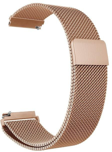 Uhrenarmband Milanaise, Edelstahl, Gold, Unisex - Bild 1