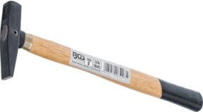 BGS Schlosserhammer mit Holzgriff in Schwarz und Gold, 100 g - Bild 1