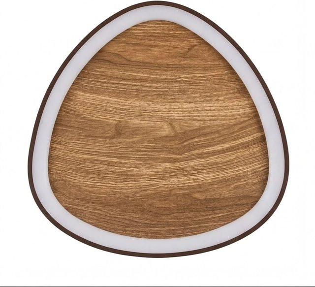 Licht-Erlebnisse LED Deckenlampe aus Holz und Aluminium mit dimmbarer Farbtemperatur in Schwarz und Braun - Bild 1