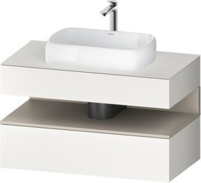 Duravit Waschtischunterschrank Qatego in Weiß, B/T/H: 100 x 55 x 60 cm - Bild 1