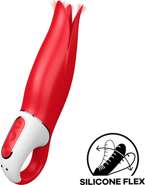 Satisfyer Power Flower Vibrator in Rot, Höhe: 18,5 cm - Bild 1