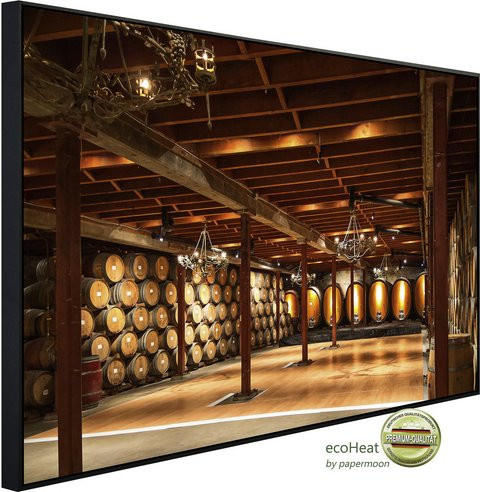 papermoon EcoHeat Infrarotheizung Napa Valley Wein, Matt-Effekt, bunt mit App- und Bluetooth-Steuerung - Bild 1