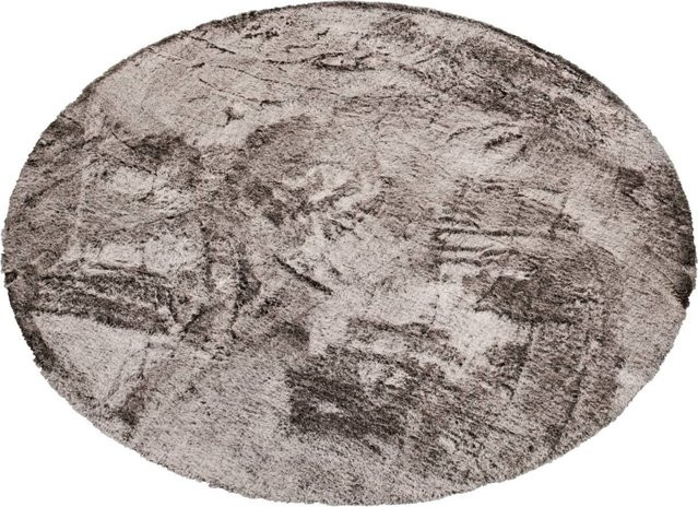 Fellimitat Maya von POCO in Taupe mit einem Durchmesser von 120 cm - Bild 1