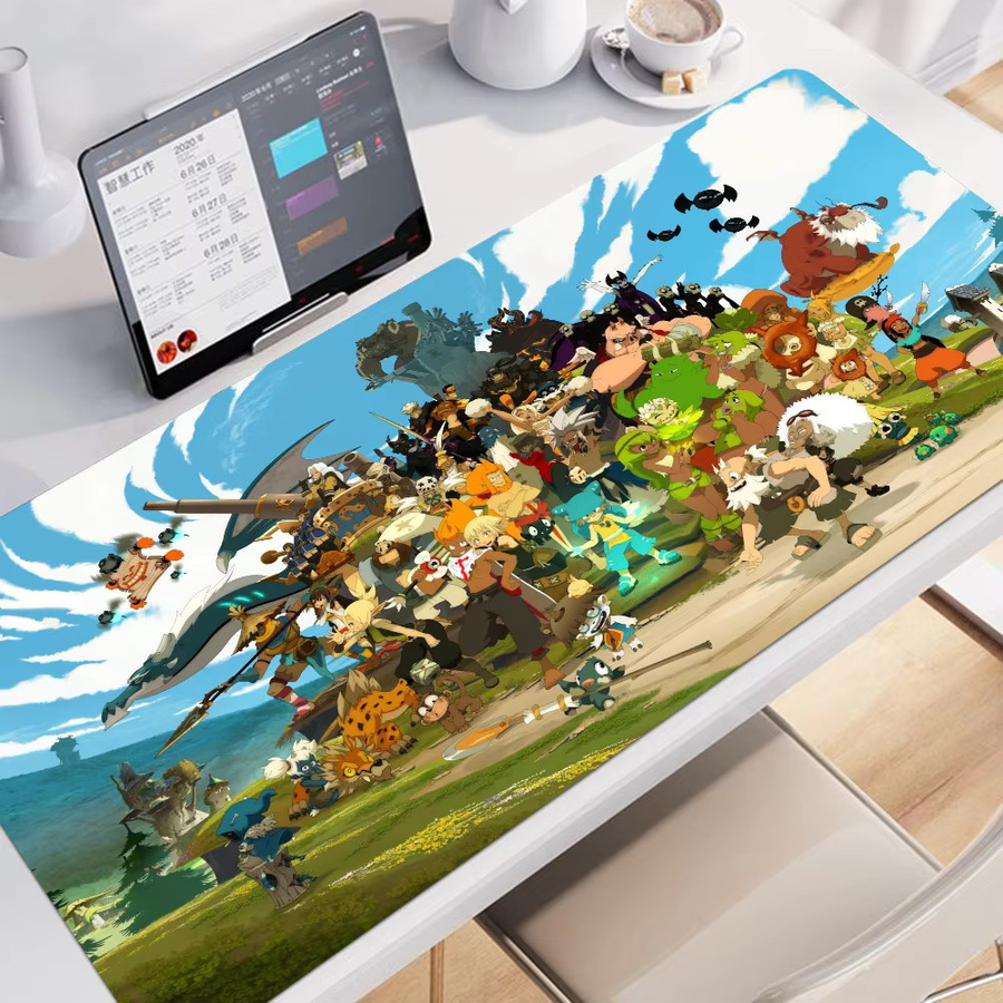 Dofus INS Tide Gaming Mauspad und Schreibtischunterlage im Cartoon Anime Design, Mehrfarbig - Bild 3