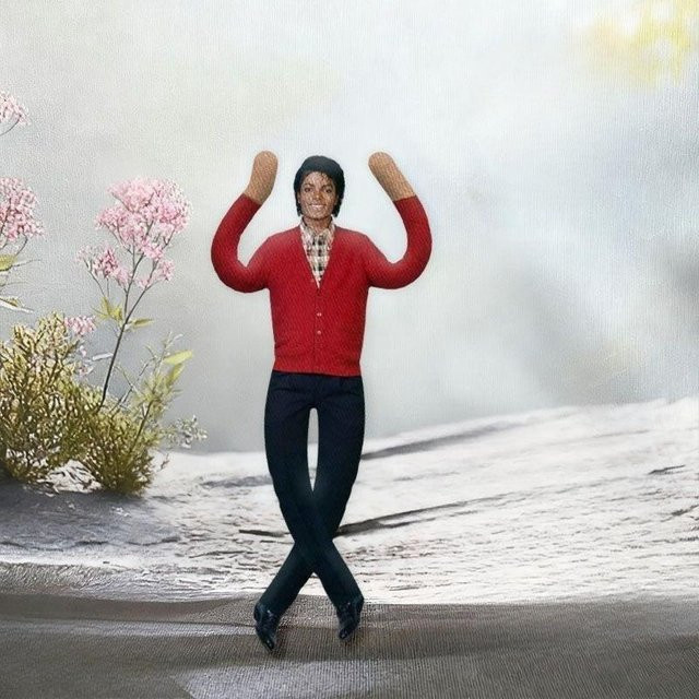 Yiran toy Michael Jackson Plüschpuppe, 30cm, mit biegsamem Drahtgestell - Bild 1