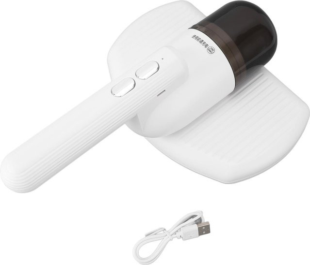 OutsideWorld Akku Handstaubsauger mit UV-Licht und Vibrationsfunktion als Matratzenreiniger und Milbenentferner in Weiß - Bild 1